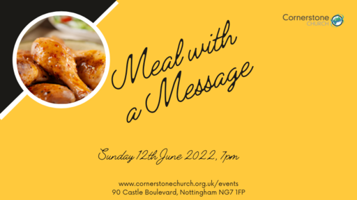 Meal with a message at the 7pm