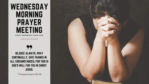 Wednesday Morning Prayer Meeting
