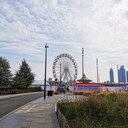 Electric Summer funfair rides at Battersea Power Station
