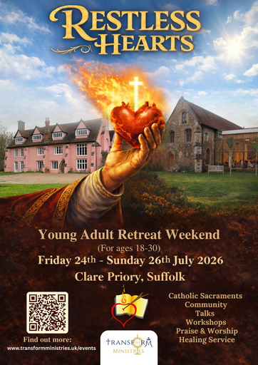 'Restless Hearts' Young Adult Retreat at Clare Priory (18-30)