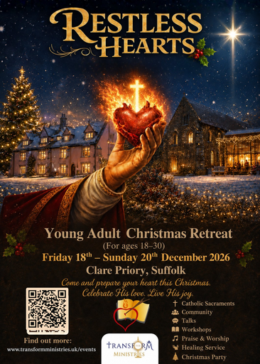 'Restless Hearts' Young Adult Retreat at Clare Priory (18-30)