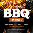 Men's BBQ artwork