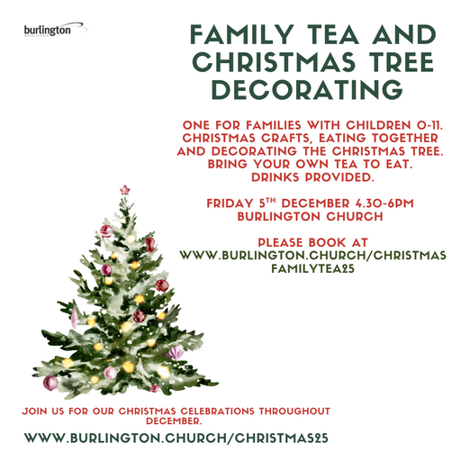 Family Tea and Christmas Tree decorating
